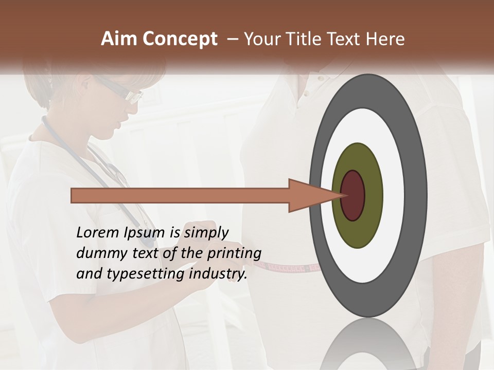 A Nurse And A Patient Looking At Something On A Clipboard PowerPoint Template