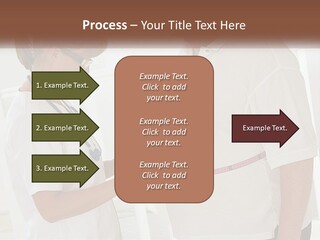 A Nurse And A Patient Looking At Something On A Clipboard PowerPoint Template