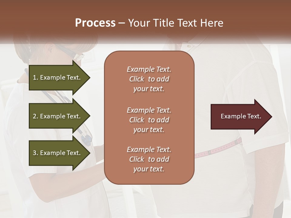 A Nurse And A Patient Looking At Something On A Clipboard PowerPoint Template