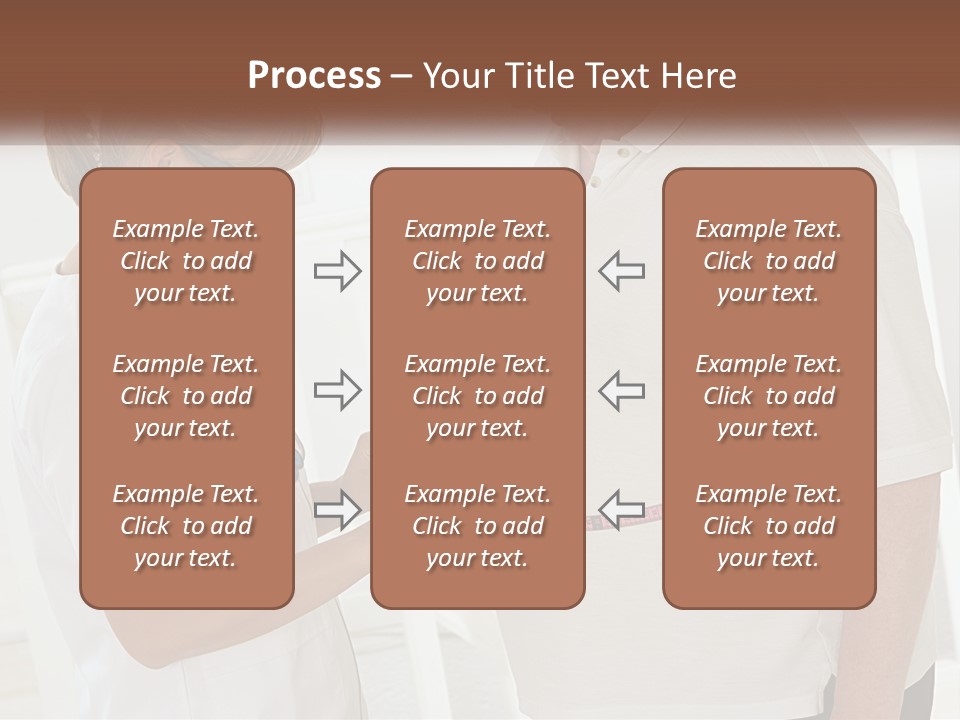 A Nurse And A Patient Looking At Something On A Clipboard PowerPoint Template