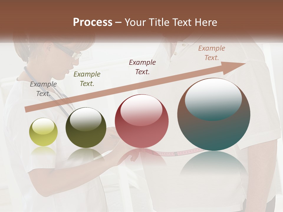 A Nurse And A Patient Looking At Something On A Clipboard PowerPoint Template