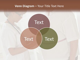 A Nurse And A Patient Looking At Something On A Clipboard PowerPoint Template