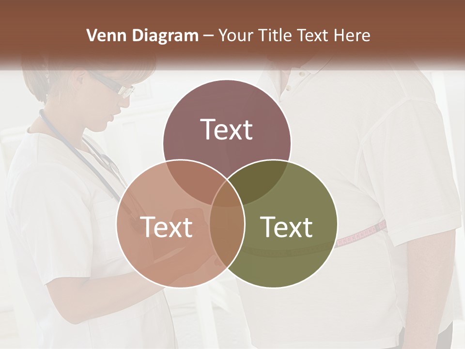A Nurse And A Patient Looking At Something On A Clipboard PowerPoint Template