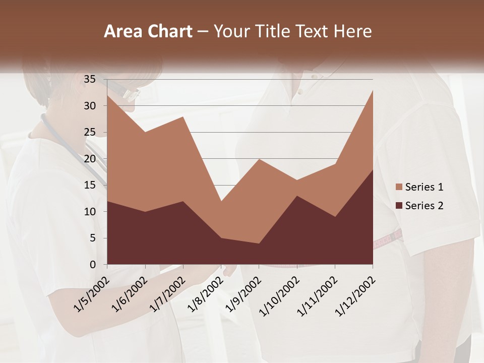A Nurse And A Patient Looking At Something On A Clipboard PowerPoint Template