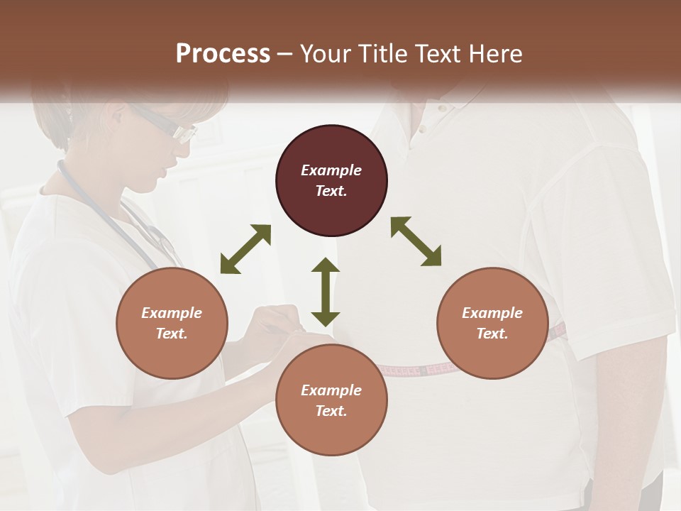 A Nurse And A Patient Looking At Something On A Clipboard PowerPoint Template