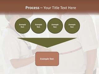 A Nurse And A Patient Looking At Something On A Clipboard PowerPoint Template