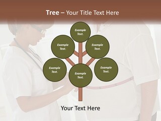 A Nurse And A Patient Looking At Something On A Clipboard PowerPoint Template