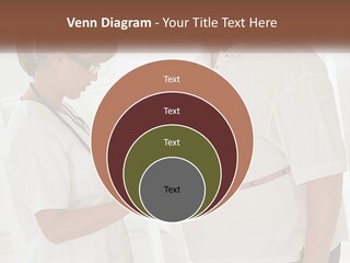 A Nurse And A Patient Looking At Something On A Clipboard PowerPoint Template
