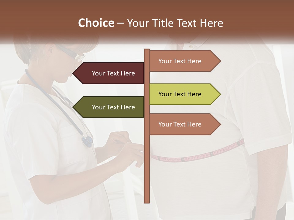 A Nurse And A Patient Looking At Something On A Clipboard PowerPoint Template
