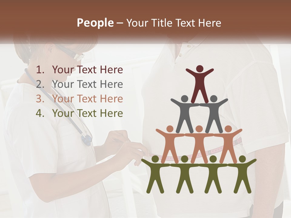 A Nurse And A Patient Looking At Something On A Clipboard PowerPoint Template