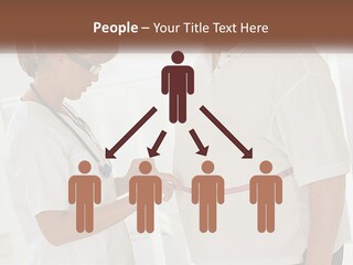 A Nurse And A Patient Looking At Something On A Clipboard PowerPoint Template