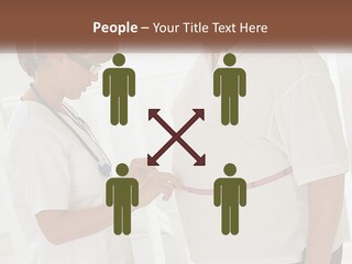 A Nurse And A Patient Looking At Something On A Clipboard PowerPoint Template