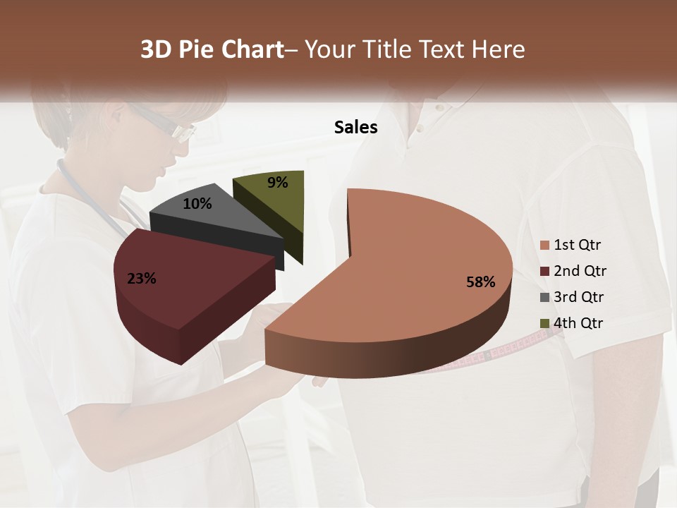 A Nurse And A Patient Looking At Something On A Clipboard PowerPoint Template
