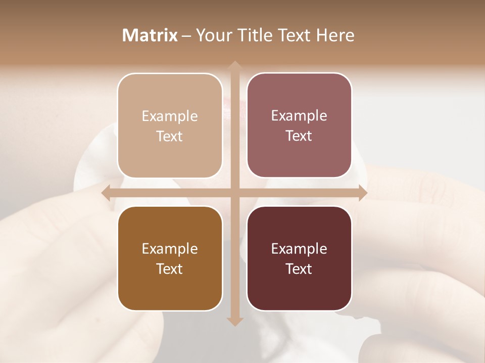 A Woman Holding A Piece Of Cloth Over Her Mouth PowerPoint Template