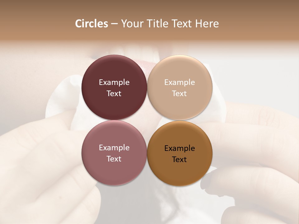 A Woman Holding A Piece Of Cloth Over Her Mouth PowerPoint Template