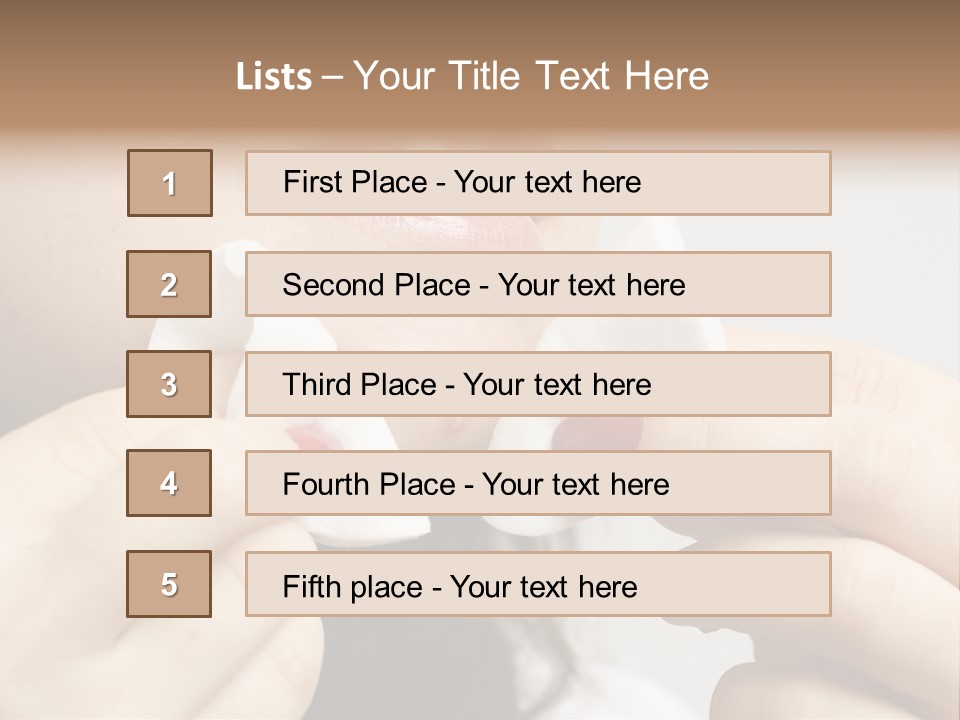 A Woman Holding A Piece Of Cloth Over Her Mouth PowerPoint Template