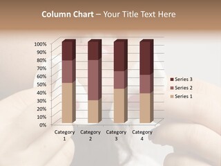 A Woman Holding A Piece Of Cloth Over Her Mouth PowerPoint Template