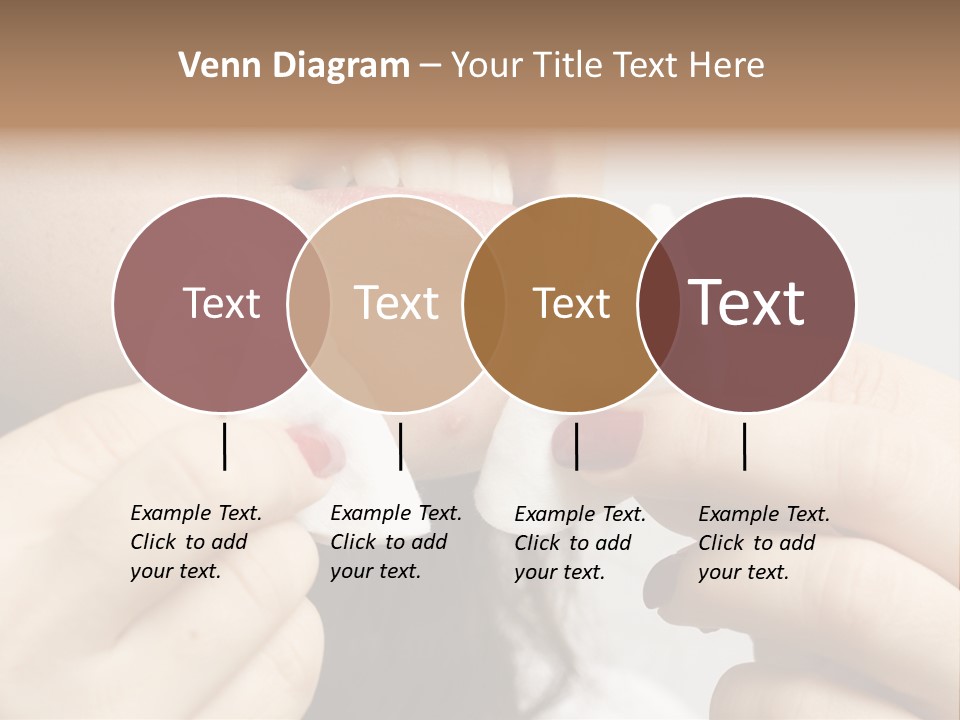A Woman Holding A Piece Of Cloth Over Her Mouth PowerPoint Template