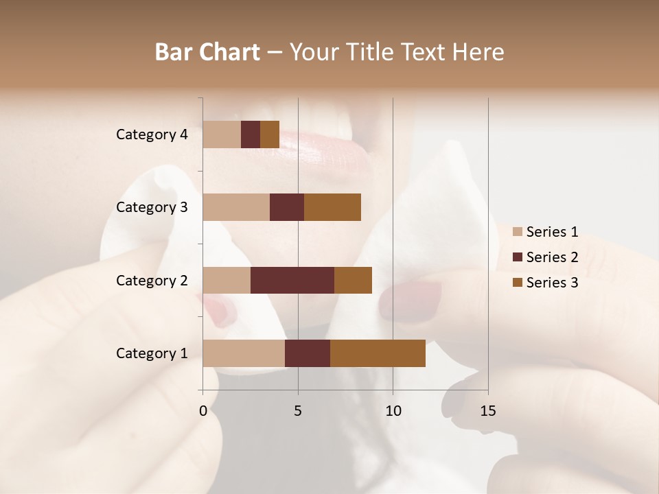 A Woman Holding A Piece Of Cloth Over Her Mouth PowerPoint Template