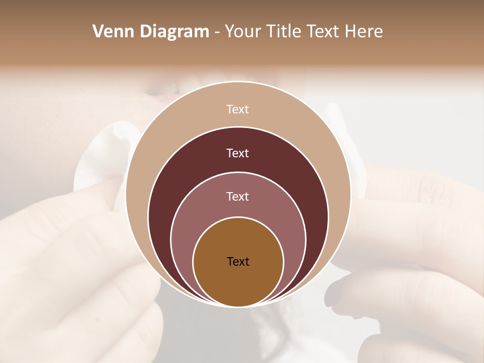 A Woman Holding A Piece Of Cloth Over Her Mouth PowerPoint Template