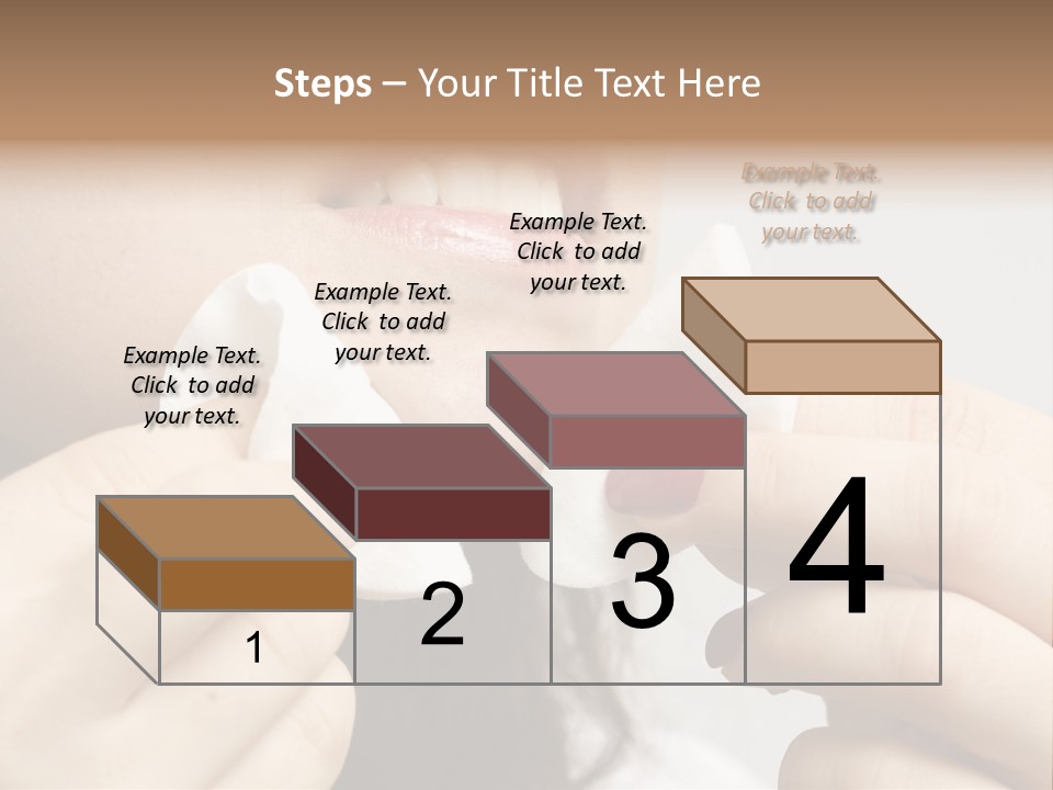 A Woman Holding A Piece Of Cloth Over Her Mouth PowerPoint Template