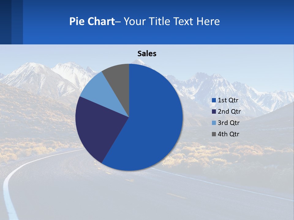 A Road In The Middle Of A Mountain Range PowerPoint Template