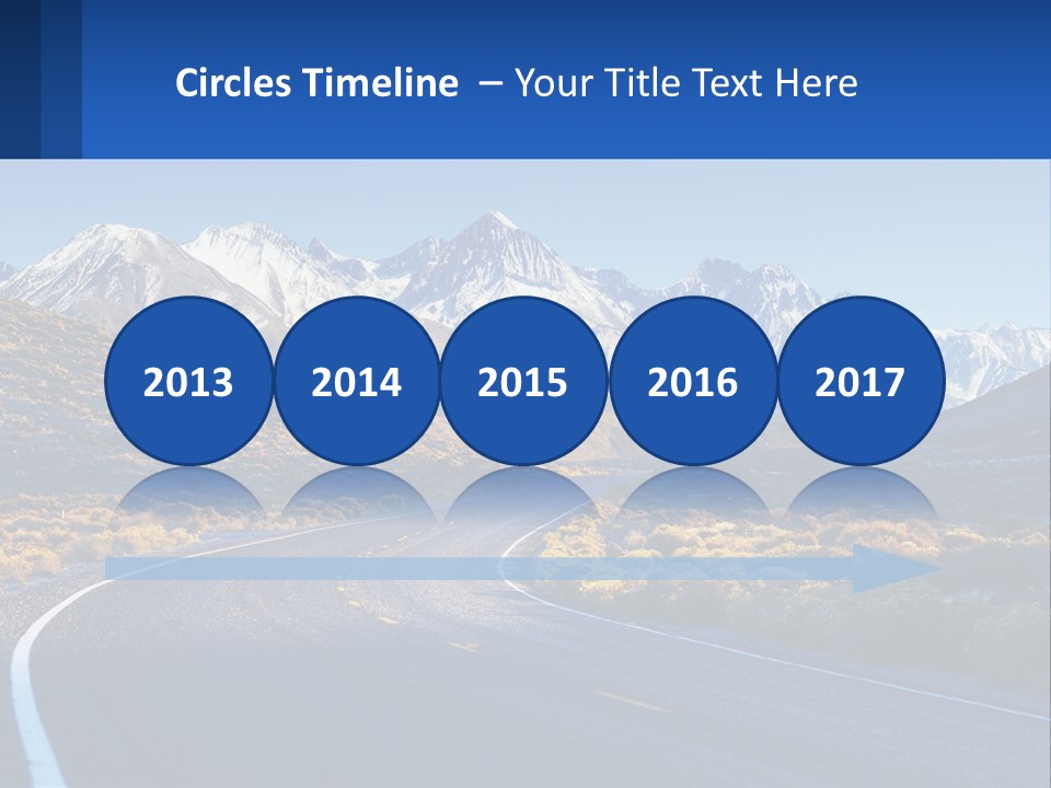 A Road In The Middle Of A Mountain Range PowerPoint Template