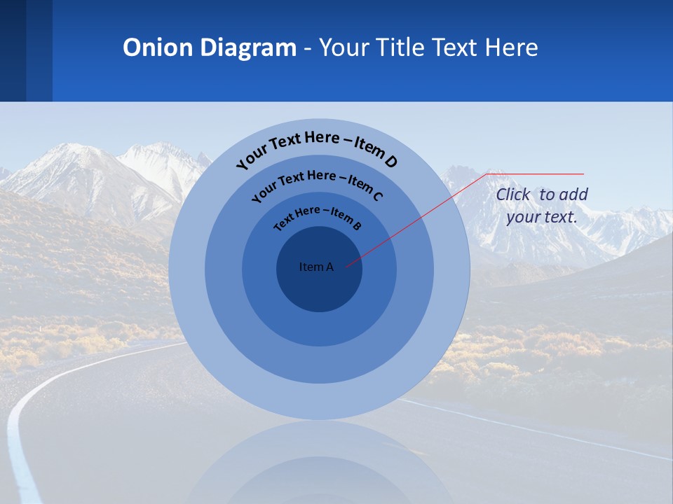 A Road In The Middle Of A Mountain Range PowerPoint Template