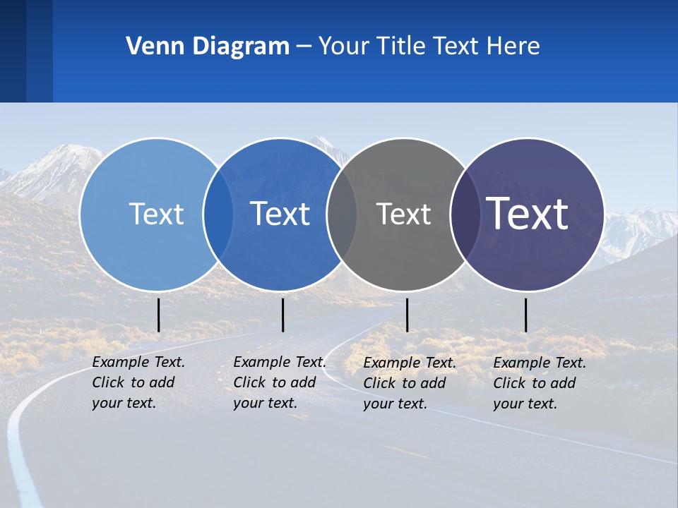 A Road In The Middle Of A Mountain Range PowerPoint Template