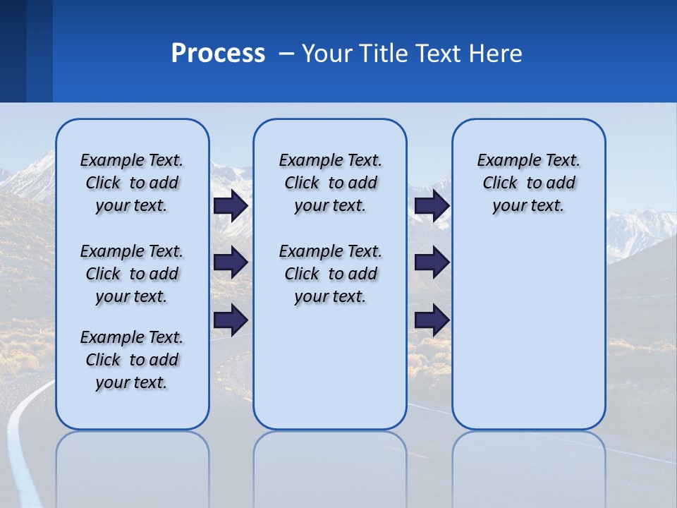 A Road In The Middle Of A Mountain Range PowerPoint Template