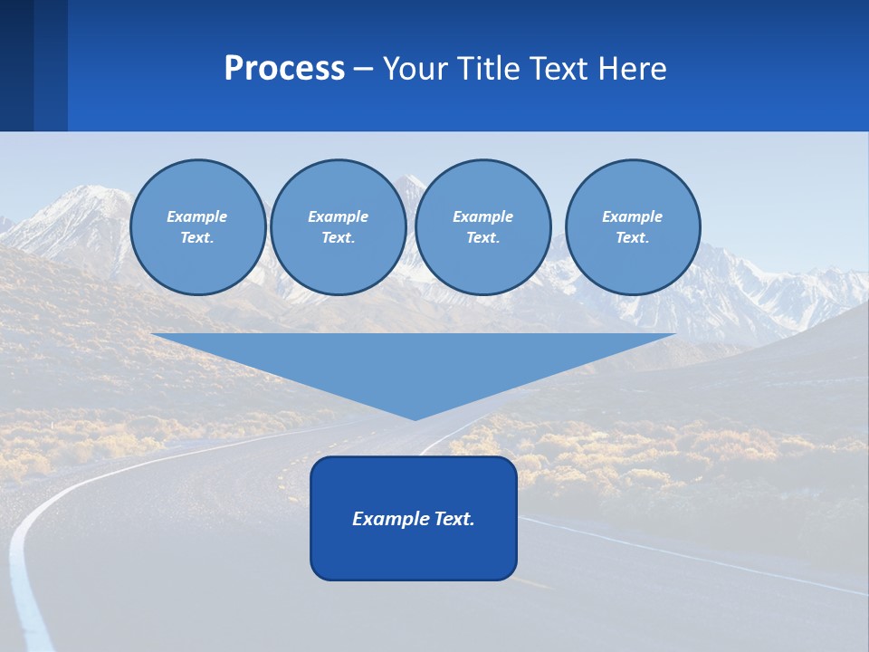 A Road In The Middle Of A Mountain Range PowerPoint Template