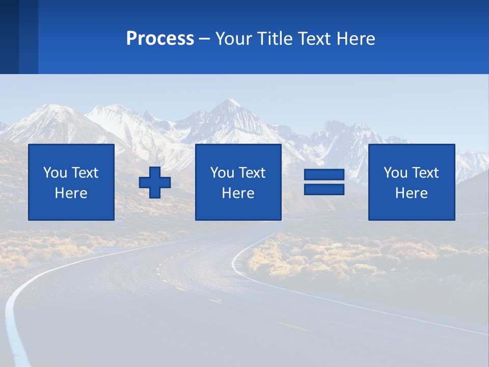 A Road In The Middle Of A Mountain Range PowerPoint Template