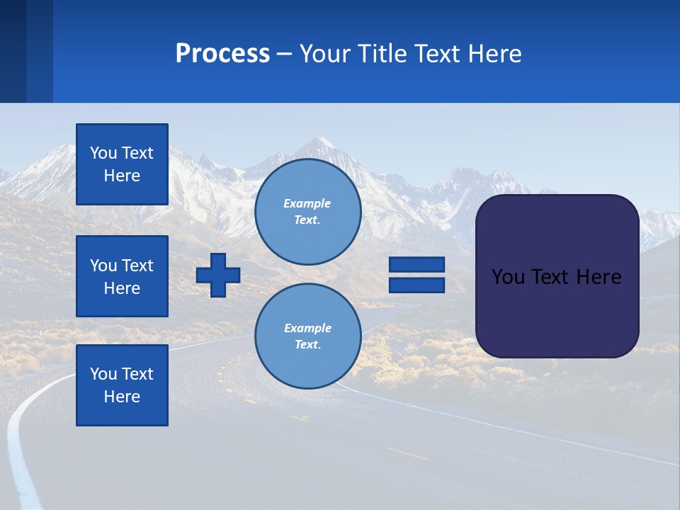 A Road In The Middle Of A Mountain Range PowerPoint Template