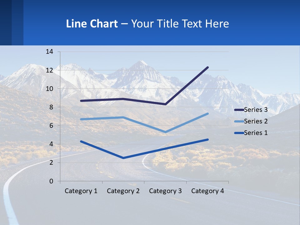 A Road In The Middle Of A Mountain Range PowerPoint Template