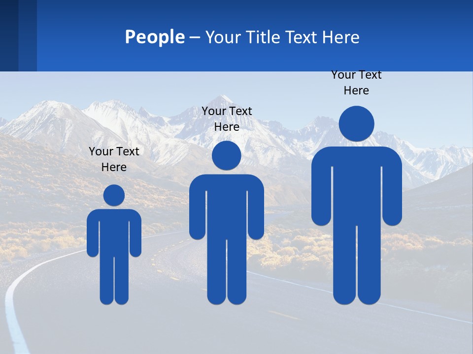 A Road In The Middle Of A Mountain Range PowerPoint Template