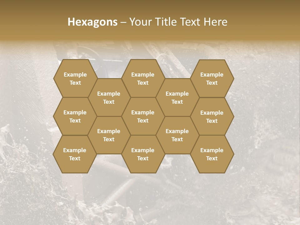 A Mud Covered Vehicle Driving Through A Puddle Of Water PowerPoint Template