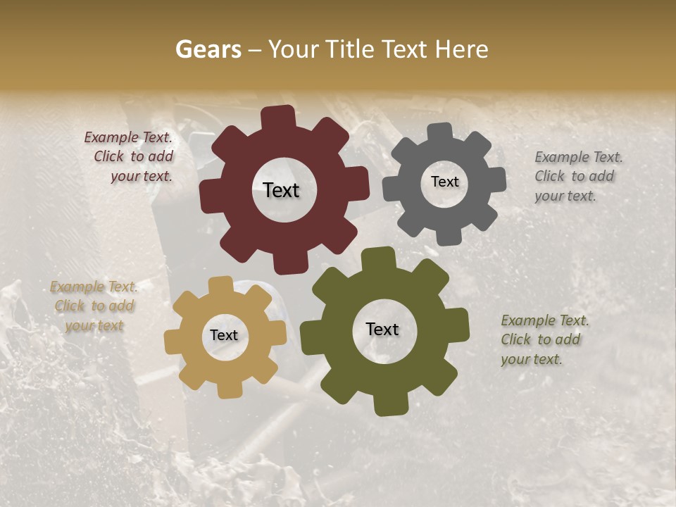 A Mud Covered Vehicle Driving Through A Puddle Of Water PowerPoint Template