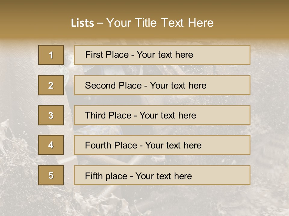 A Mud Covered Vehicle Driving Through A Puddle Of Water PowerPoint Template
