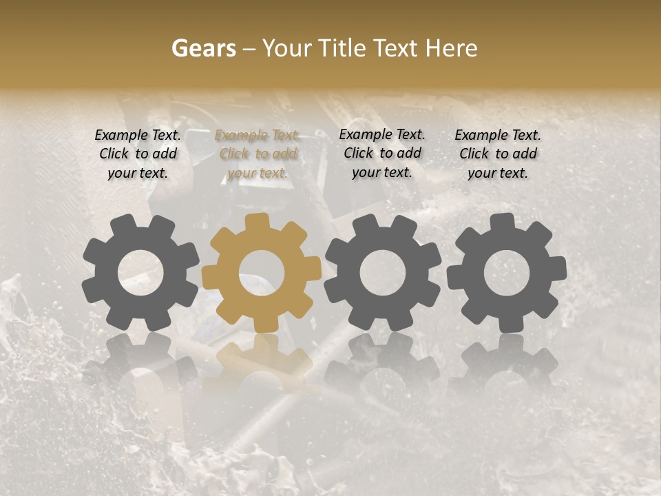 A Mud Covered Vehicle Driving Through A Puddle Of Water PowerPoint Template