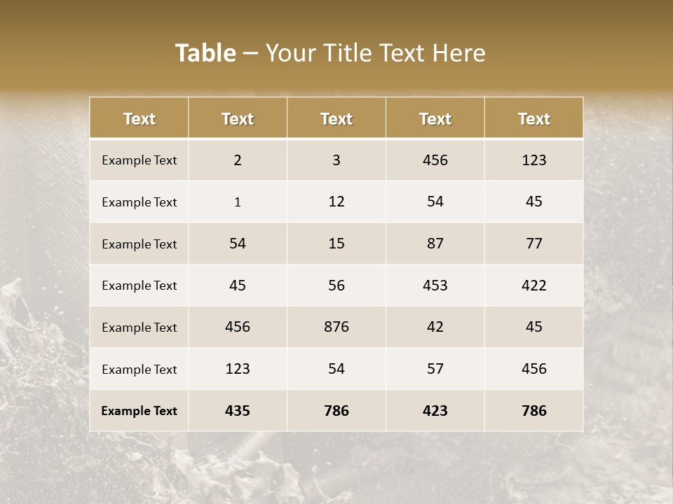 A Mud Covered Vehicle Driving Through A Puddle Of Water PowerPoint Template