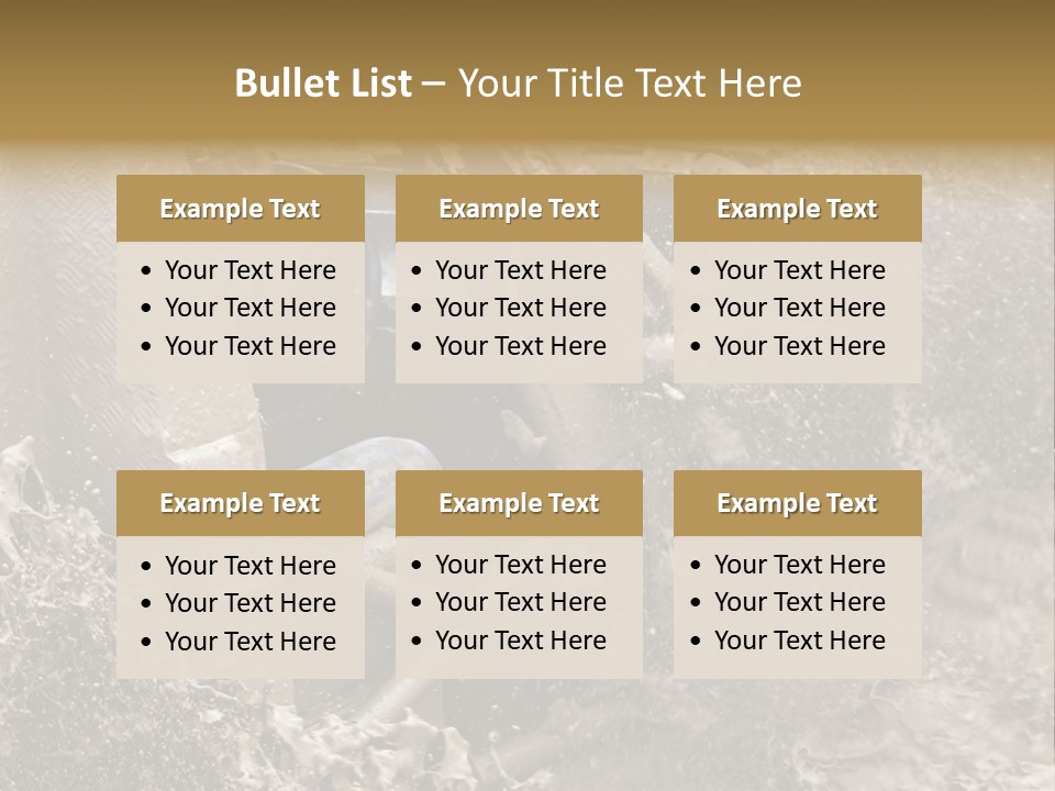 A Mud Covered Vehicle Driving Through A Puddle Of Water PowerPoint Template