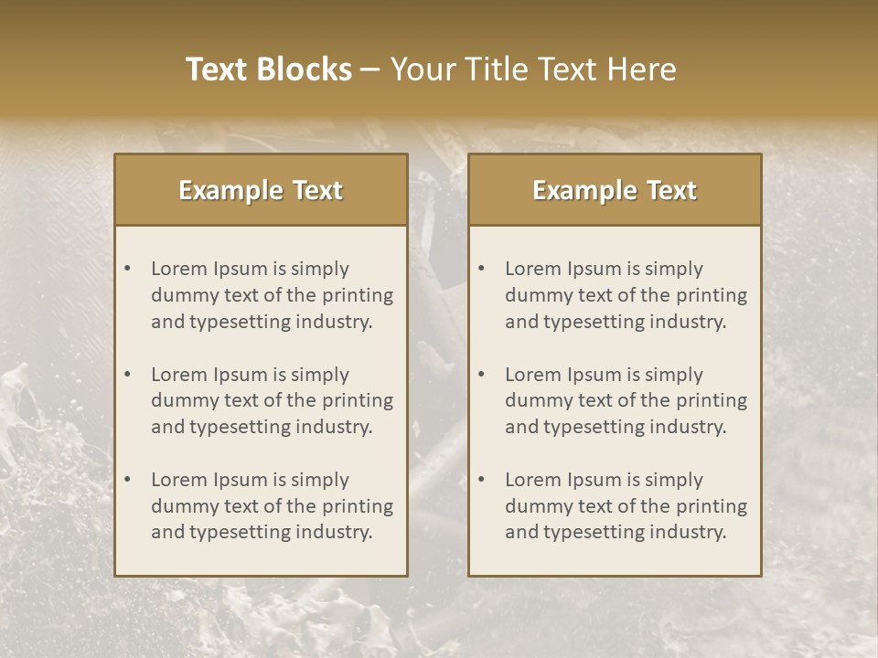 A Mud Covered Vehicle Driving Through A Puddle Of Water PowerPoint Template