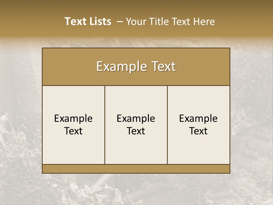 A Mud Covered Vehicle Driving Through A Puddle Of Water PowerPoint Template