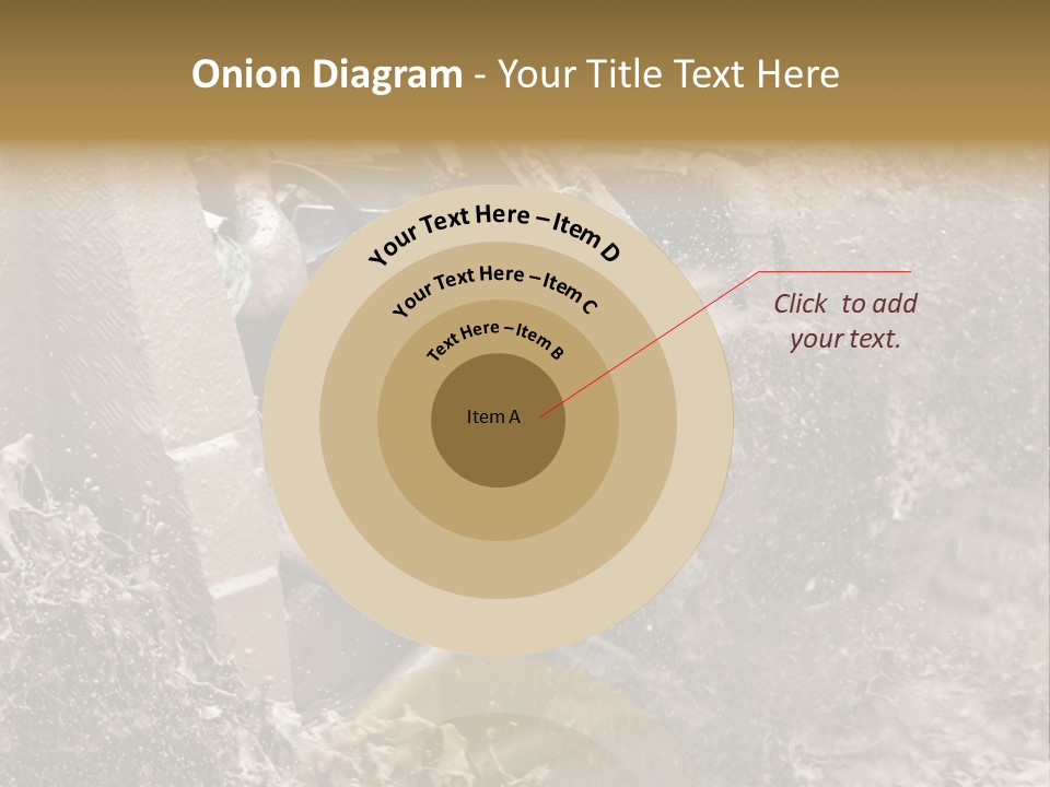 A Mud Covered Vehicle Driving Through A Puddle Of Water PowerPoint Template