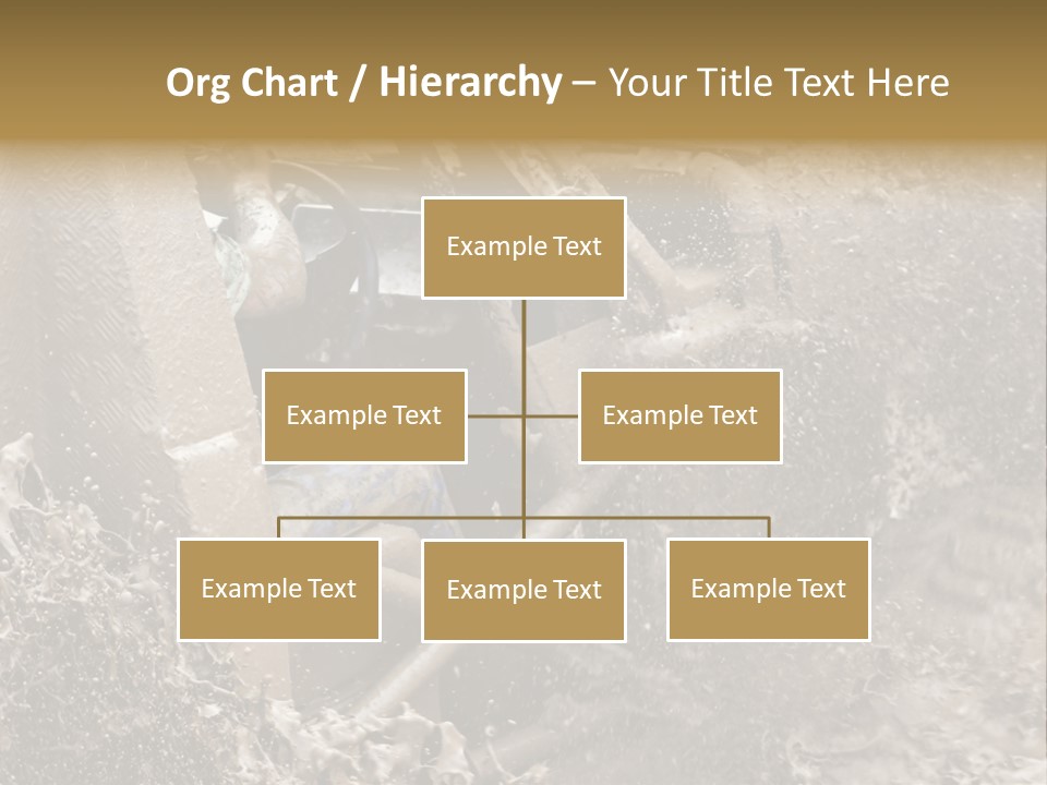 A Mud Covered Vehicle Driving Through A Puddle Of Water PowerPoint Template