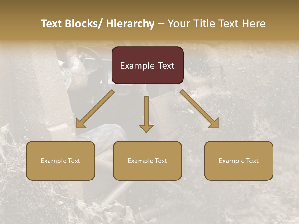 A Mud Covered Vehicle Driving Through A Puddle Of Water PowerPoint Template