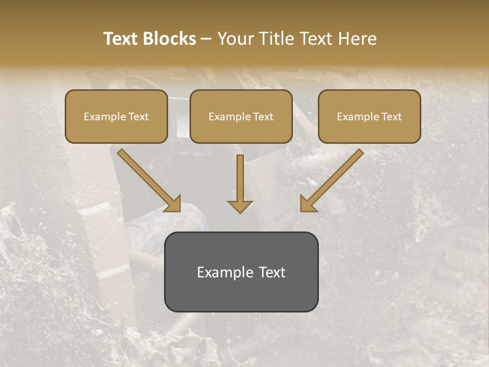 A Mud Covered Vehicle Driving Through A Puddle Of Water PowerPoint Template