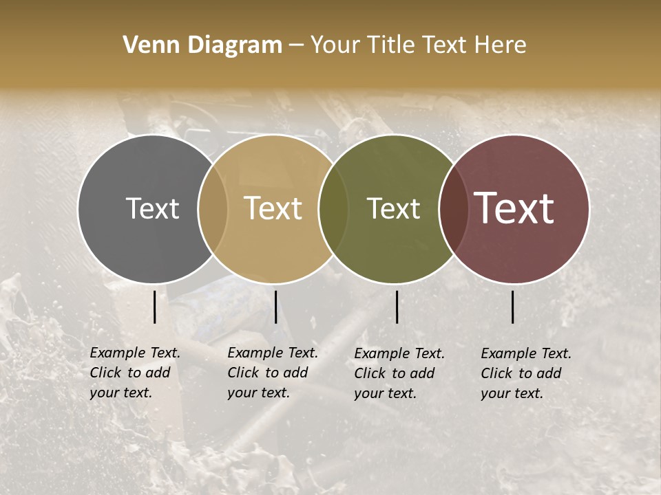 A Mud Covered Vehicle Driving Through A Puddle Of Water PowerPoint Template