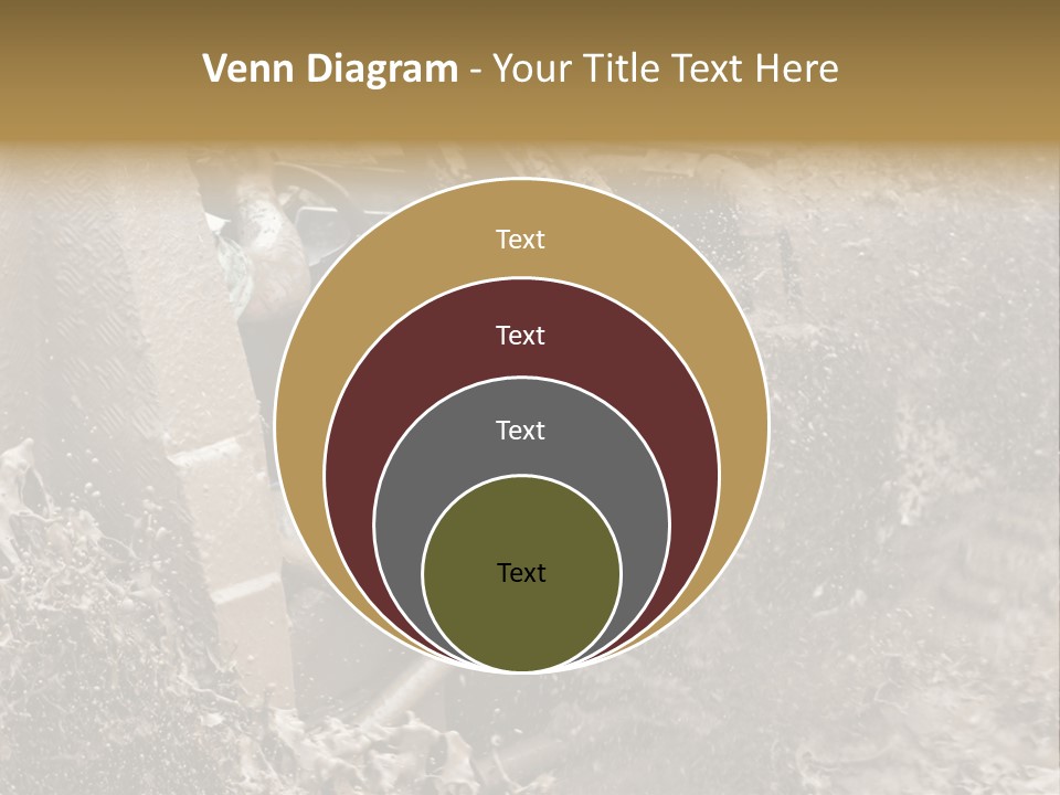 A Mud Covered Vehicle Driving Through A Puddle Of Water PowerPoint Template