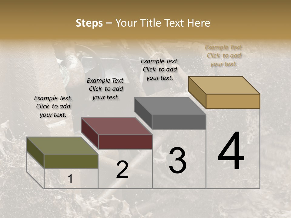 A Mud Covered Vehicle Driving Through A Puddle Of Water PowerPoint Template